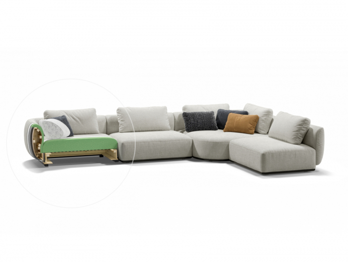 Coltar Smooth Modular Personalizabil 411x275cm Stil Contemporan Cadru Lemn Masiv Tapiterie Stofa sau Piele [6]