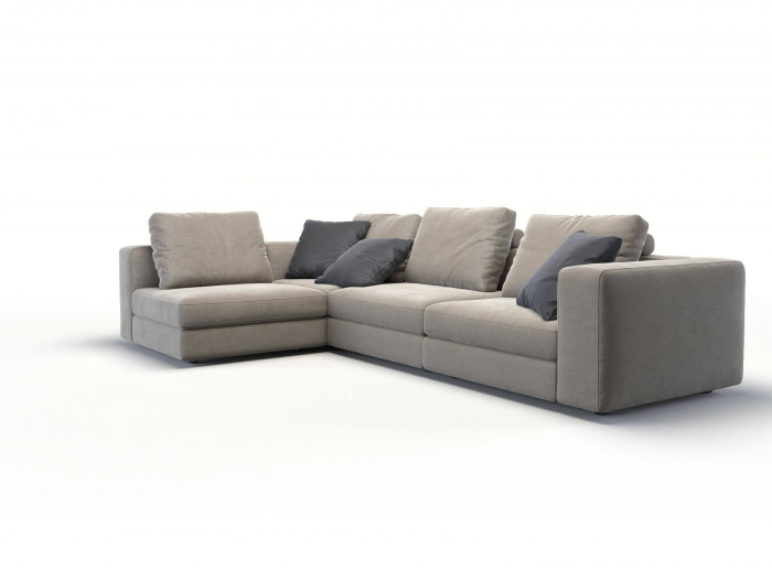 Coltar Soho Modular Personalizabil 335x210cm Stil Contemporan Cadru Lemn Masiv Tapiterie Stofa sau Piele [10]