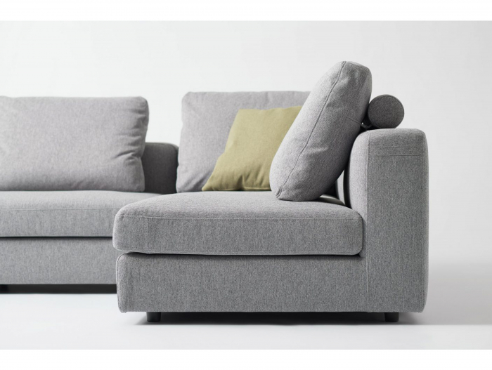 Coltar cu Sezlong Soho Modular Personalizabil 350x208cm Stil Contemporan Cadru Lemn Masiv Tapiterie Stofa sau Piele [16]