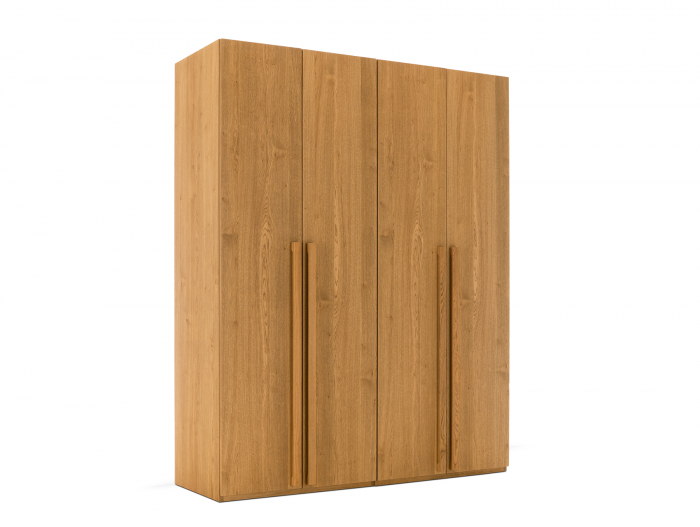 Dressing modular Rigo BA 180cm, dotat cu sertare, polite si bara de haine, lemn de stejar, feronerie cu amortizare, multiple finisaje disponibile, stil contemporan [13]