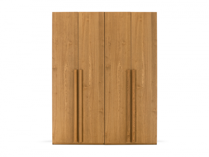 Dressing modular Rigo BA 180cm, dotat cu sertare, polite si bara de haine, lemn de stejar, feronerie cu amortizare, multiple finisaje disponibile, stil contemporan [6]