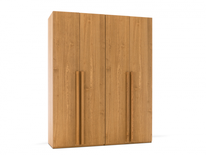 Dressing modular Rigo BA 180cm, dotat cu sertare, polite si bara de haine, lemn de stejar, feronerie cu amortizare, multiple finisaje disponibile, stil contemporan [10]