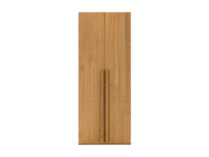 Dressing modular Rigo D 90cm, dotat cu polite si bara de haine, lemn de stejar, feronerie cu amortizare, multiple finisaje disponibile, stil contemporan [6]