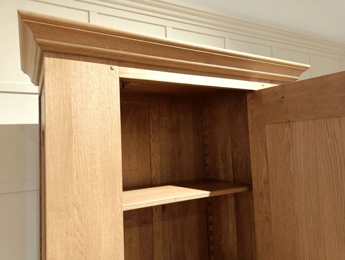 Dulap 3 usi 1 sertar Hunters 112cm, lemn masiv, finisaj Castle Oak, stil rustic [5]