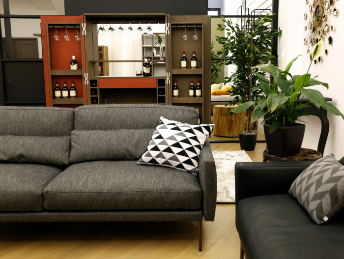 Dulap bar Mars 2 usi 110cm, personalizabil, lemn de stejar, culori contrastante, stil contemporan [6]