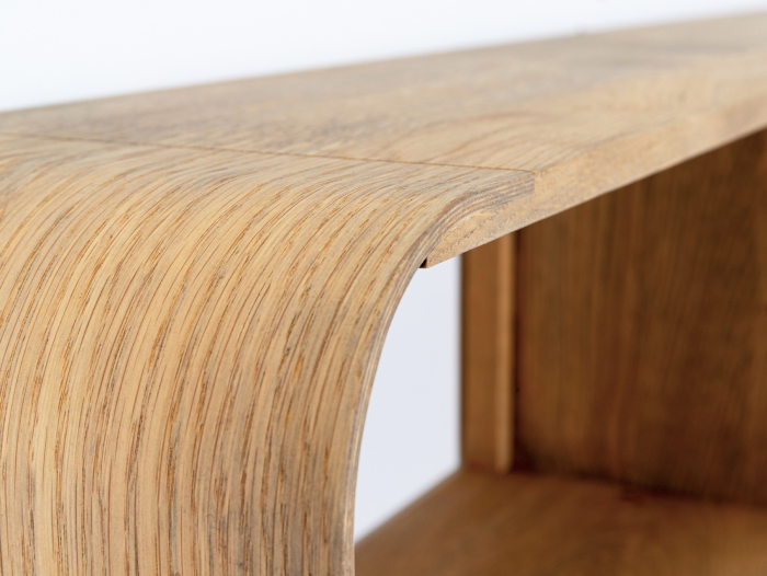 Etajera de perete Soho 140cm, lemn masiv de stejar, multiple finisaje disponibile, stil contemporan [6]