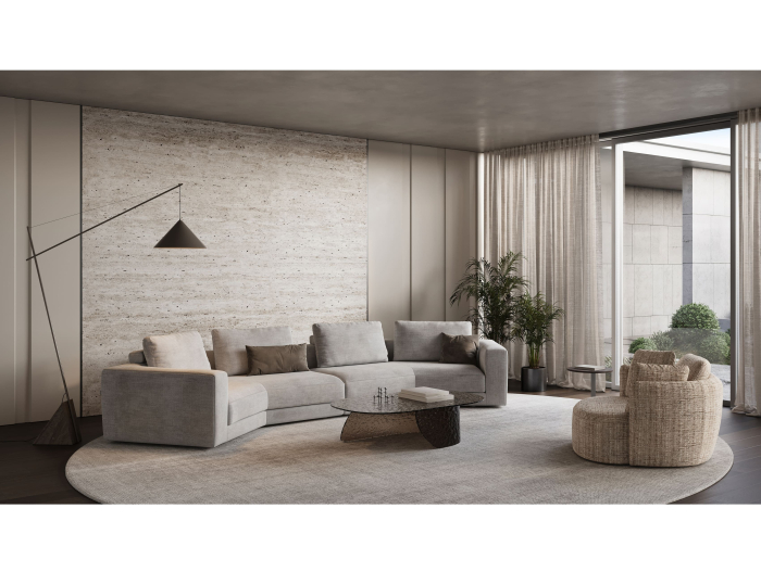 Fotoliu rotativ Coco XL, personalizabil, cadru lemn masiv, tapiterie stofa, stil Contemporan [3]
