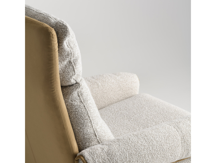 Fotoliu Modern Rotativ cu Recliner Ardea Personalizabil Stil Contemporan Cadru Lemn Masiv Tapiterie Stofa sau Piele [9]