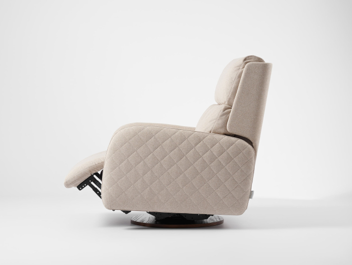 Fotoliu Modern Rotativ cu Recliner Corso Personalizabil Stil Contemporan Cadru Lemn Masiv Tapiterie Stofa sau Piele [21]