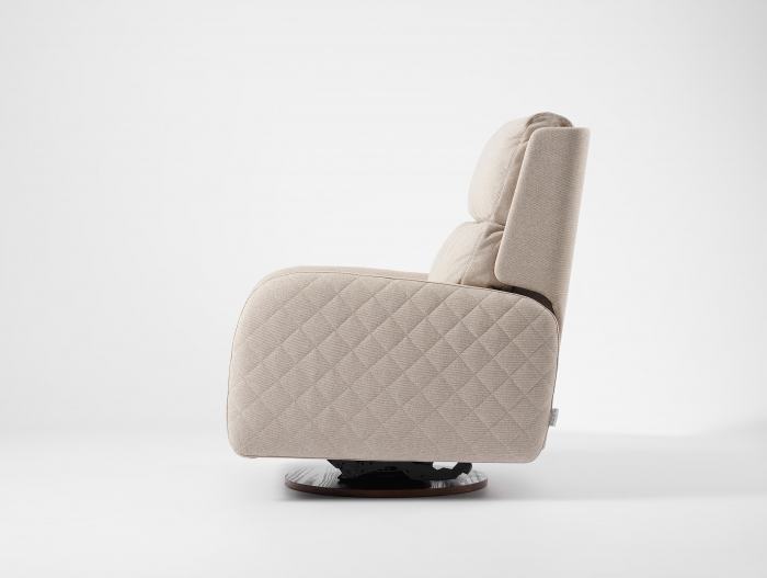 Fotoliu Modern Rotativ cu Recliner Corso Personalizabil Stil Contemporan Cadru Lemn Masiv Tapiterie Stofa sau Piele [6]