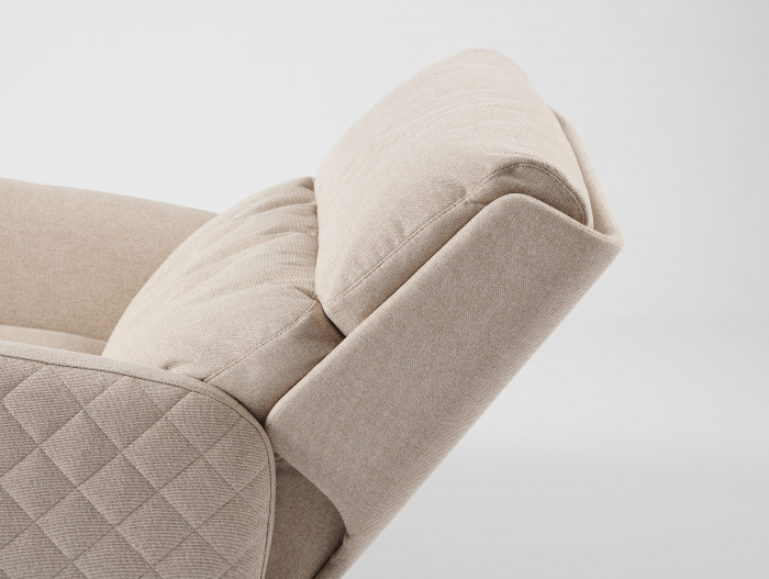 Fotoliu Modern Rotativ cu Recliner Corso Personalizabil Stil Contemporan Cadru Lemn Masiv Tapiterie Stofa sau Piele [12]