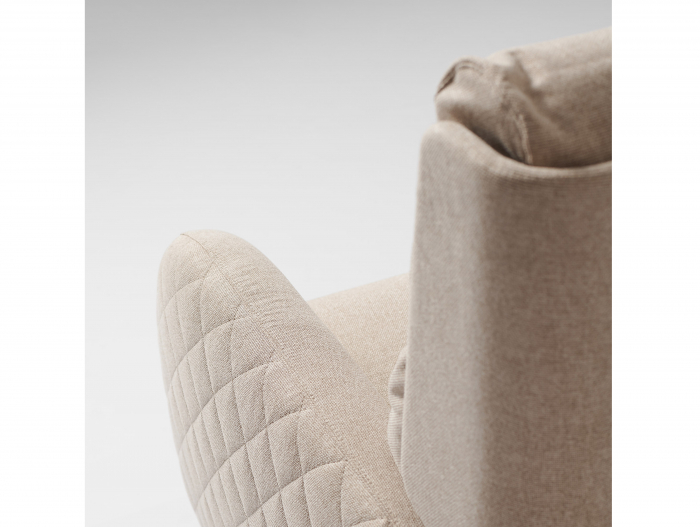 Fotoliu Modern Rotativ cu Recliner Corso Personalizabil Stil Contemporan Cadru Lemn Masiv Tapiterie Stofa sau Piele [16]