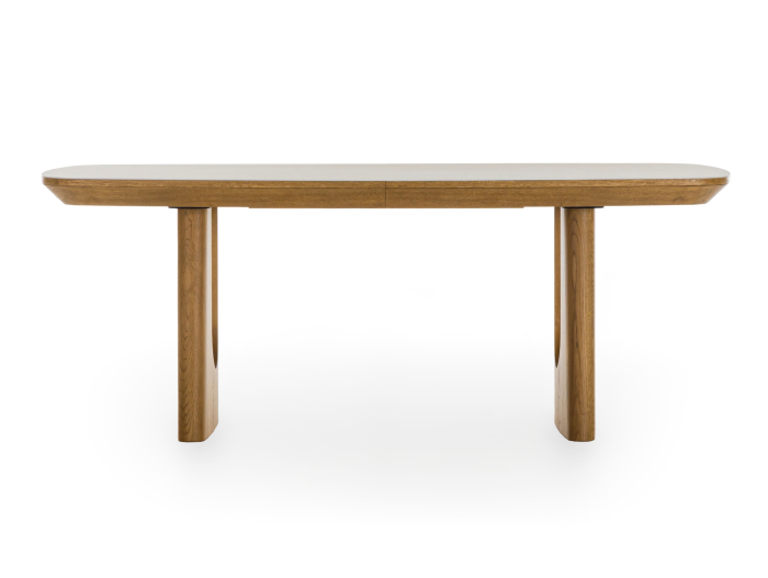 Masa dining Galla, personalizabila, 160x90cm sau 200x100cm, lemn de stejar, ceramica, multiple finisaje disponibile, stil japandi [12]