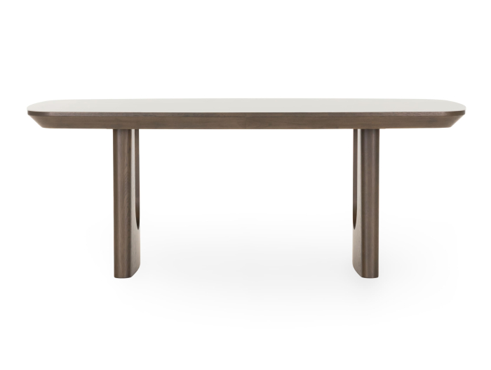 Masa dining Galla, personalizabila, 160x90cm sau 200x100cm, lemn de stejar, ceramica, multiple finisaje disponibile, stil japandi [4]