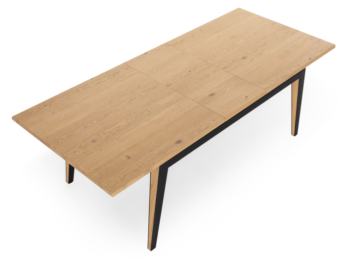 Masa extensibila Corail, lemn masiv de stejar si panel furniruit, finisaj 353, stil industrial [17]