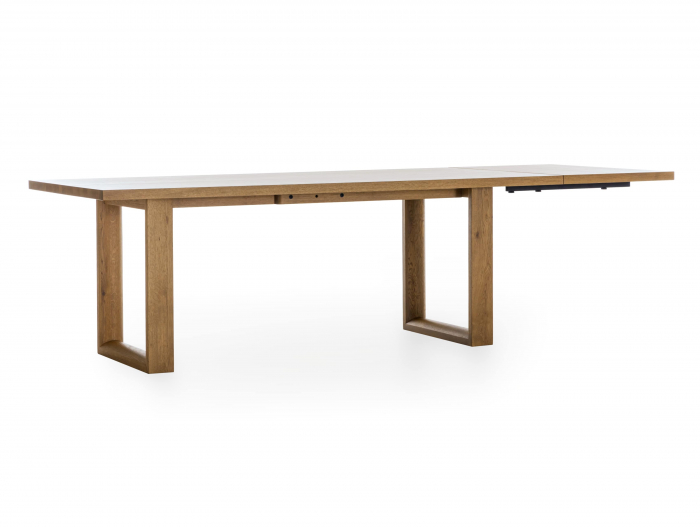 Masa extensibila Linea U, dimensiuni variate, lemn masiv de stejar, panel furniruit si otel, mutiple finisaje disponibile, stil japandi [22]