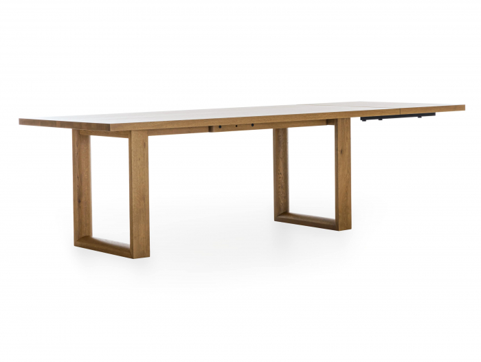 Masa extensibila Linea U, dimensiuni variate, lemn masiv de stejar, panel furniruit si otel, mutiple finisaje disponibile, stil japandi [24]