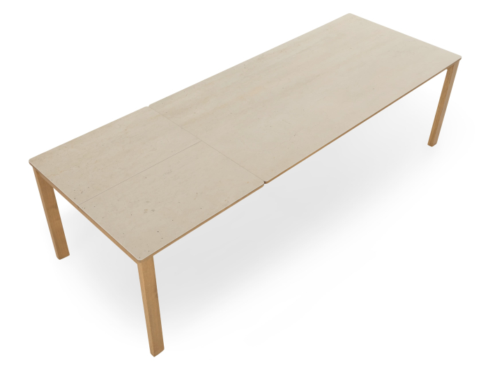 Masa extensibila Treviso, personalizabila, dimensiuni variate, lemn de stejar, ceramica, multiple finisaje disponibile, stil minimalist [6]