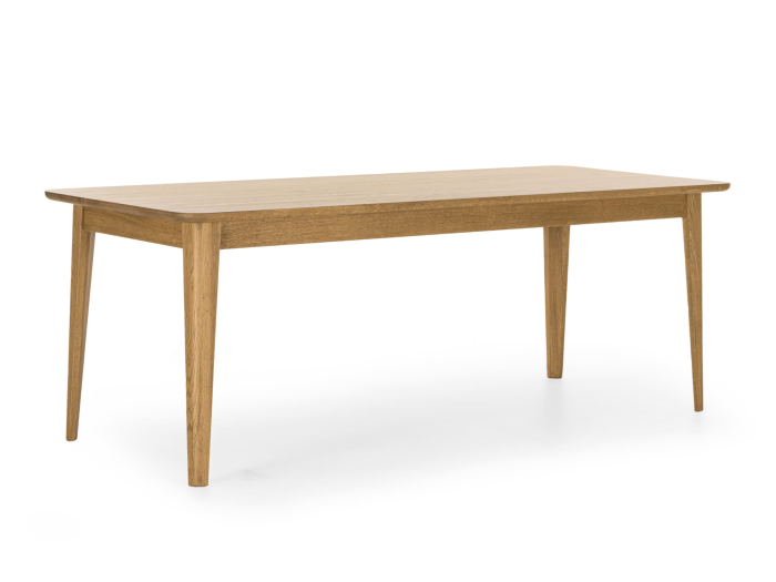 Masa lemn masiv stejar Atlas 210cm, finisaj Castle Oak, stil modern [6]