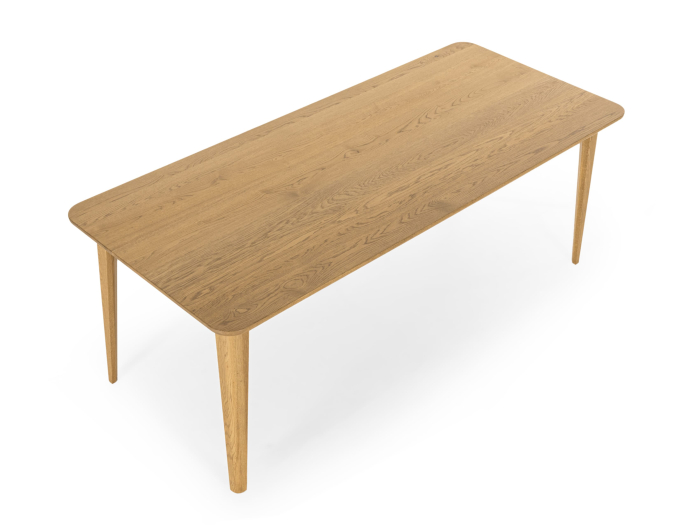 Masa lemn masiv stejar Atlas 210cm, finisaj Castle Oak, stil modern [7]