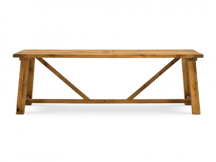 Masa dreptunghiulara Lombardy 240cm, lemn masiv de stejar, mutiple finisaje disponibile, stil rustic [7]