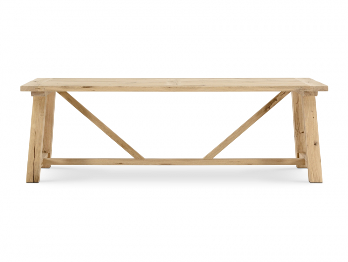 Masa dreptunghiulara Lombardy 240cm, lemn masiv de stejar, mutiple finisaje disponibile, stil rustic [10]
