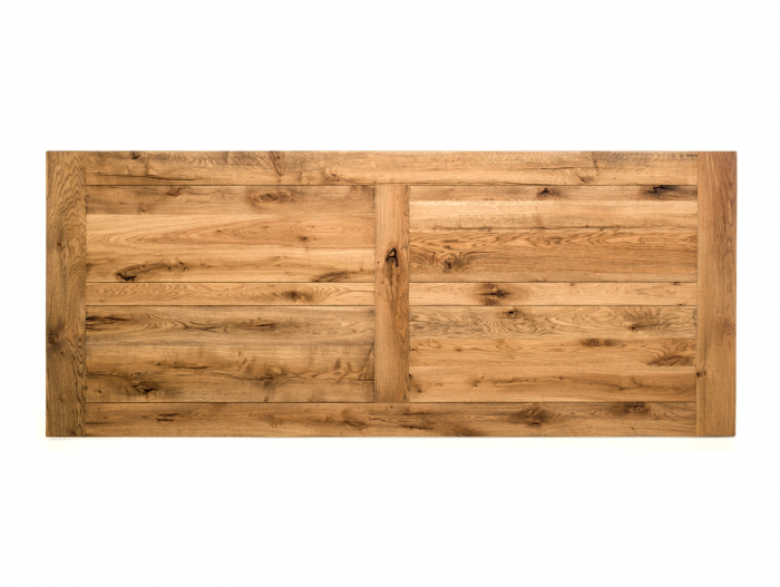 Masa dreptunghiulara Lombardy 240cm, lemn masiv de stejar, mutiple finisaje disponibile, stil rustic [4]