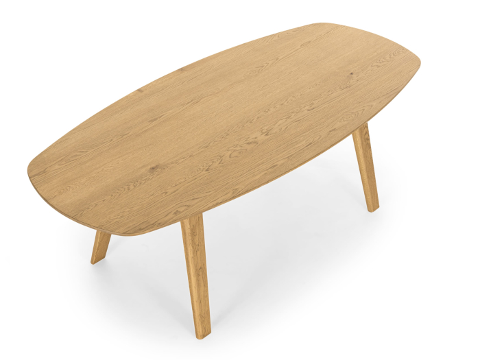 Masa ovalizata Surf Home 220cm (A), lemn de stejar, finisaj Castle Oak, stil contemporan SALE [7]