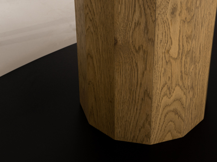 Masa ovalizata Surf Telur 220cm (I), lemn de stejar, finisaj Castle Oak, stil contemporan SALE [6]