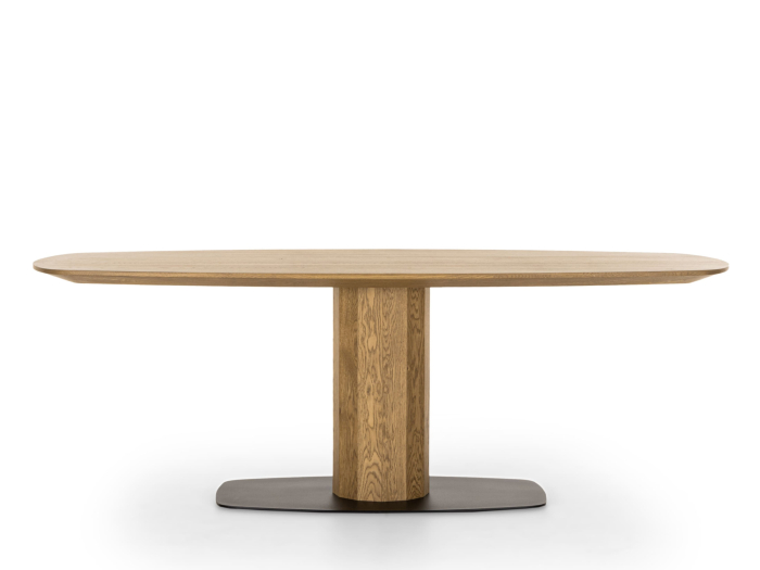Masa ovalizata Surf Telur 220cm (I), lemn de stejar, finisaj Castle Oak, stil contemporan SALE [11]