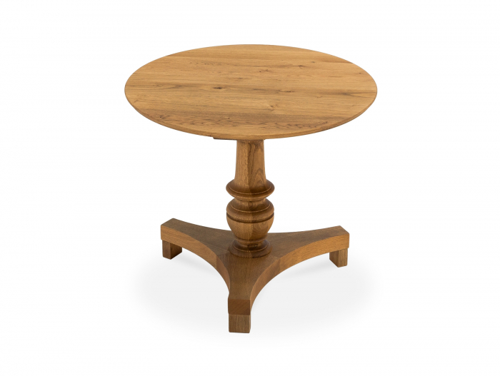 Masuta cafea rotunda Cleo D60cm, lemn masiv de stejar, mutiple finisaje disponibile, stil clasic [6]