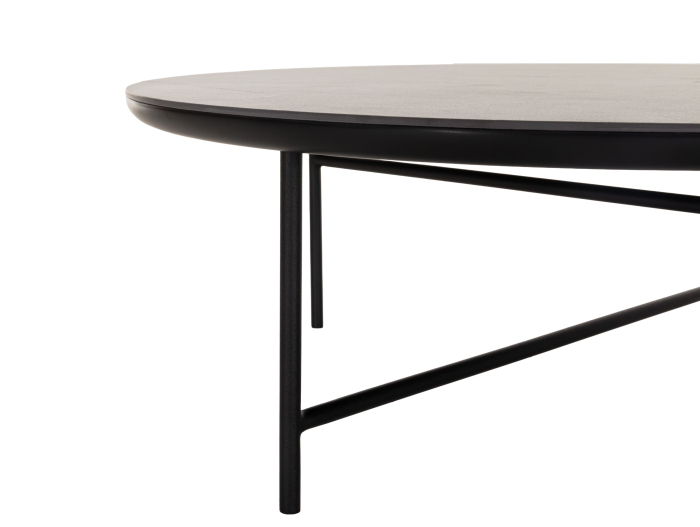 Masuta cafea Helios D87x31cm, placa ceramica, picioare metalice, multiple finisaje disponibile, stil contemporan [4]