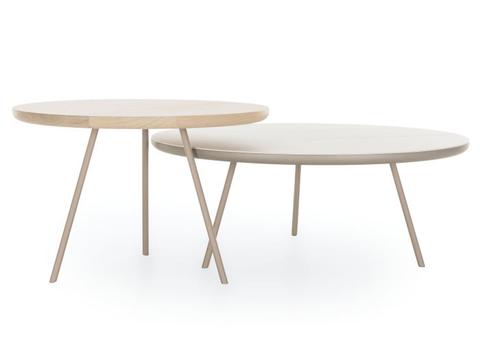 Masuta cafea Osaka D60x40cm, placa lemn masiv de stejar, picioare metalice, multiple finisaje disponibile, stil contemporan [9]