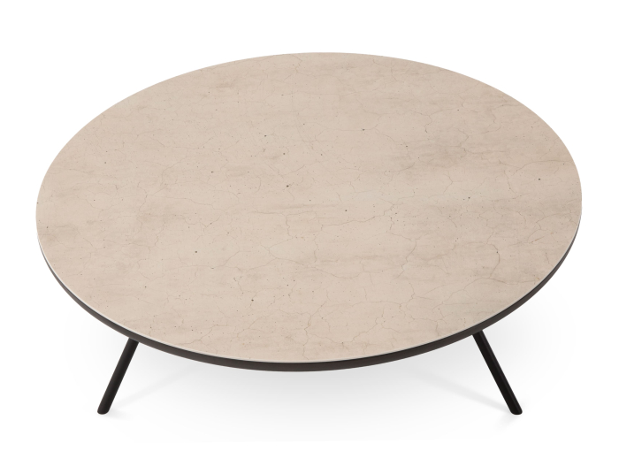 Masuta cafea Osaka D80x30cm, placa ceramica, picioare metalice, multiple finisaje disponibile, stil contemporan [3]