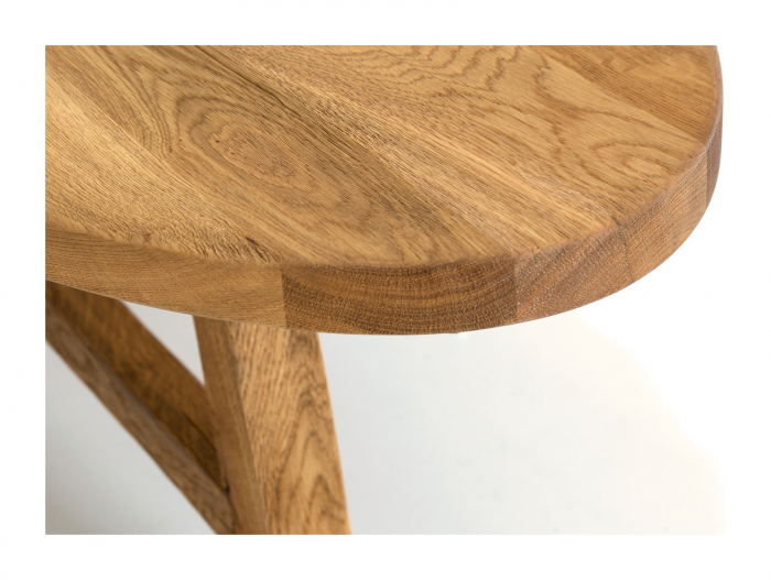 Masuta cafea ovala Lombardy 160cm, lemn masiv de stejar, mutiple finisaje disponibile, stil rustic [8]