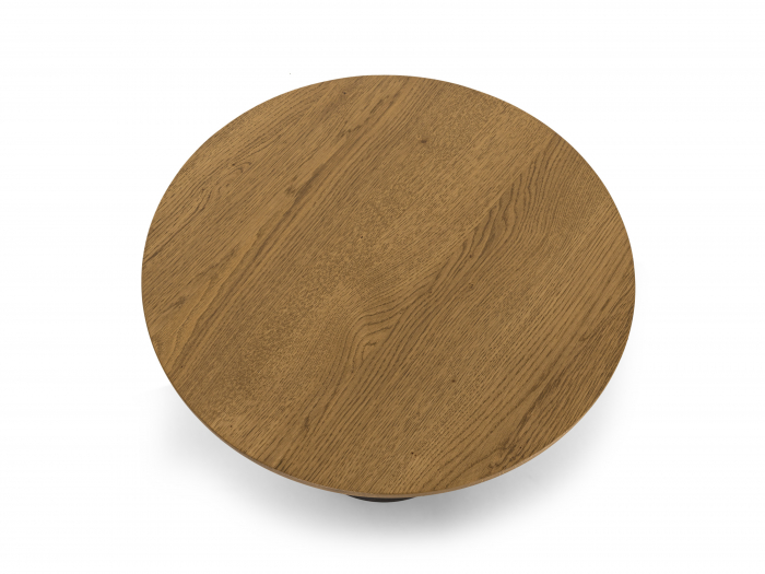 Masuta cafea rotunda Veneto D50x41cm, lemn masiv de stejar si microciment, multiple finisaje disponibile, stil contemporan [7]