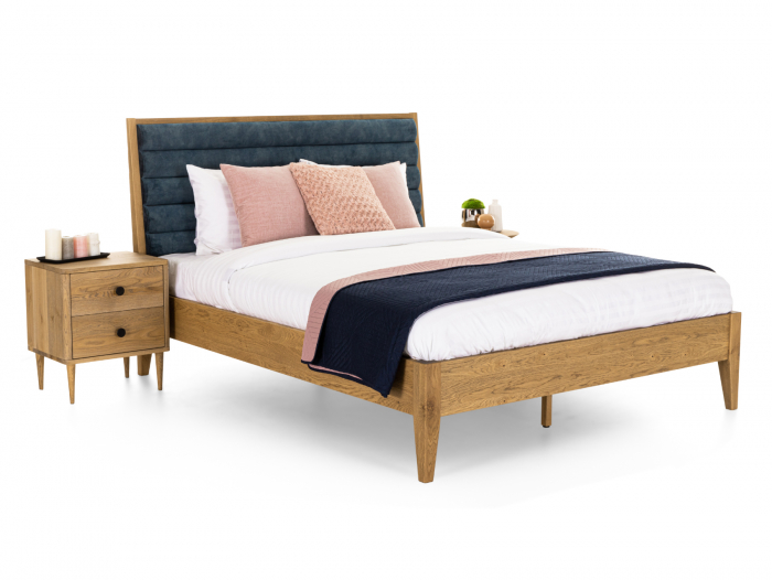 Noptiera 2 sertare Perry 50cm pe picioare, lemn de stejar, feronerie cu amortizare, multiple finisaje disponibile, stil contemporan [2]