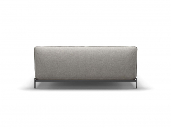 Pat tapitat minimalist Lotus, tablie inalta capitonata, somiera metalica, picioare metalice 18cm, stil contemporan, personalizabil [18]