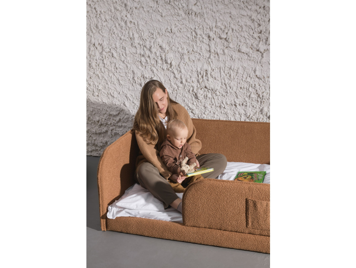 Pat pentru copii tapitat Rio, fara lada depozitare, picioare plastic 1cm, stil contemporan, personalizabil [11]