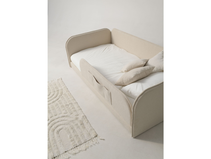 Pat pentru copii tapitat Rio, fara lada depozitare, picioare plastic 1cm, stil contemporan, personalizabil [4]