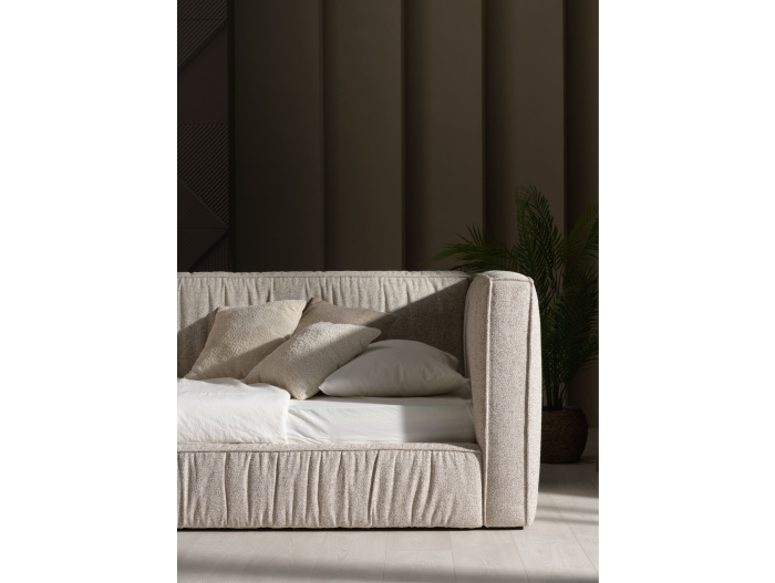 Pat pentru copii tapitat Terni, cu inaltime mica, lada depozitare, somiera metalica, picioare plastic 3cm, stil contemporan, personalizabil [14]