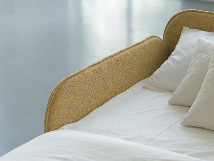 Pat pentru copii tapitat Todi A, sertar pentru depozitare, picioare plastic 3cm, stil contemporan, personalizabil [17]