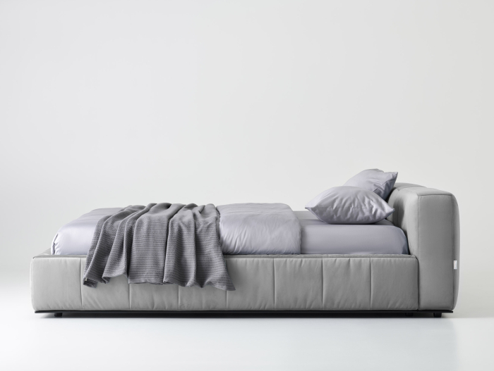 Pat tapitat Estro H70cm cu tablie capitonata, lada depozitare, somiera metalica, picioare lemn 4cm, laterale dehusabile, stil contemporan, personalizabil [8]