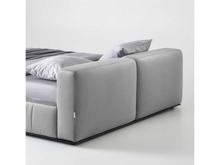 Pat tapitat Estro H70cm cu tablie capitonata, lada depozitare, somiera metalica, picioare lemn 4cm, laterale dehusabile, stil contemporan, personalizabil [3]
