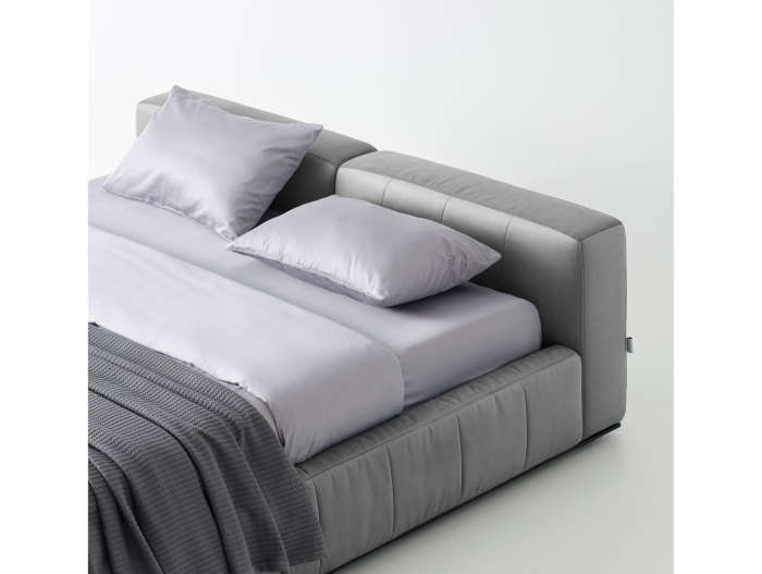 Pat tapitat Estro H70cm cu tablie capitonata, lada depozitare, somiera metalica, picioare lemn 4cm, laterale dehusabile, stil contemporan, personalizabil [9]