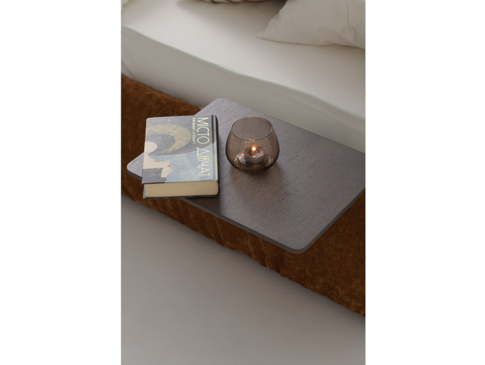 Pat tapitat Kemi cu tablie inalta capitonata, lada depozitare, somiera metalica, picioare plastic 3cm, laterale dehusabile, stil modern, personalizabil [35]