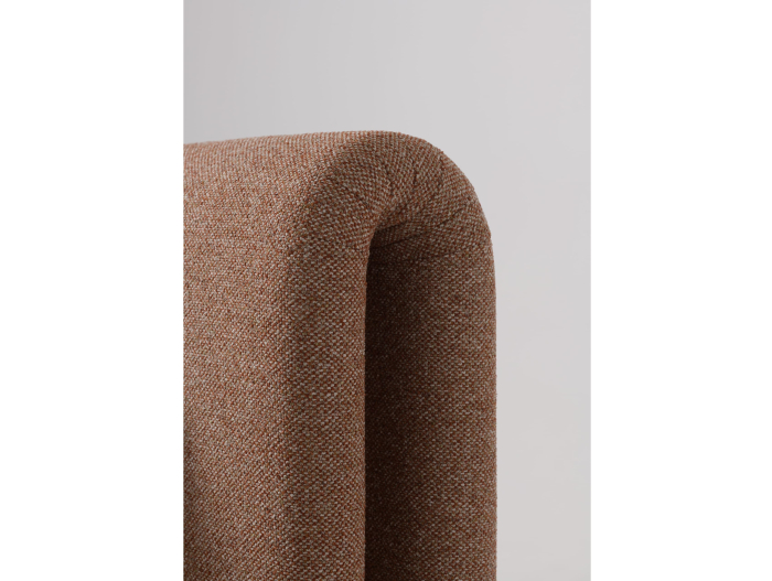 Pat tapitat Nola 2 cu tablie inalta capitonata, lada depozitare, somiera metalica, picioare plastic 3cm, laterale dehusabile, stil modern, personalizabil [13]