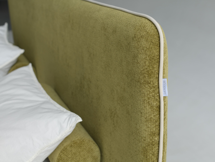 Pat tapitat Torino cu tablie inalta capitonata, lada depozitare, somiera metalica, picioare plastic 3cm, laterale dehusabile, stil modern, personalizabil [9]