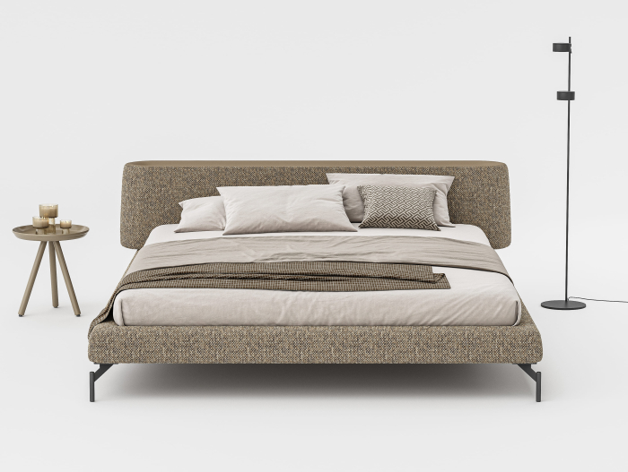 Pat tapitat Vertigo cu tablie inalta capitonata, picioare metal 16cm, laterale dehusabile, stil contemporan, personalizabil [9]