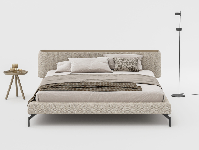 Pat tapitat Vertigo cu tablie inalta capitonata, picioare metal 16cm, laterale dehusabile, stil contemporan, personalizabil [4]